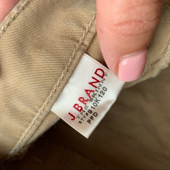 J Brand Khaki Tan Skinny Jeans Made in USA - Picture 8 of 9